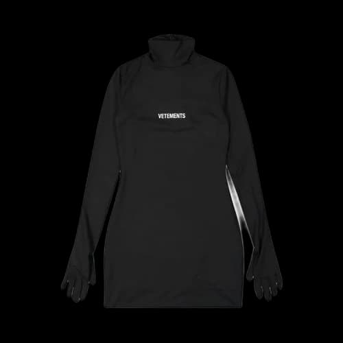 Vetements Logo Styling Dress With Gloves 'Black'