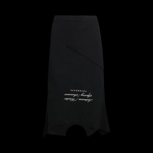 Vetements 4 Seasons Upside Down T-Skirt 'Black'