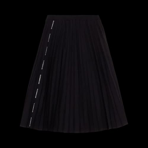 Vetements Pleated Logo Skirt 'Black'