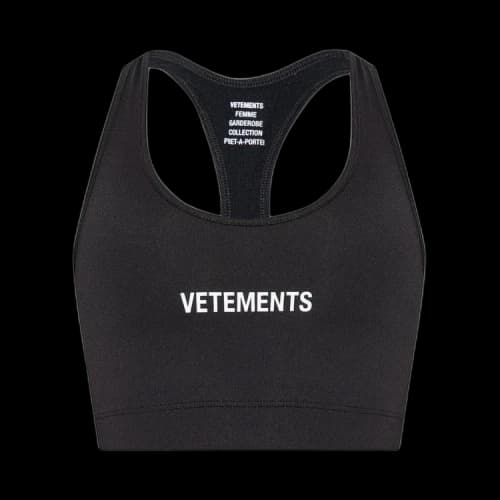 Vetements Logo Sports Top 'Black'
