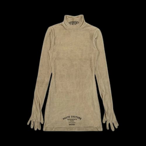 Vetements Couture Styling Dress With Gloves 'Biege'