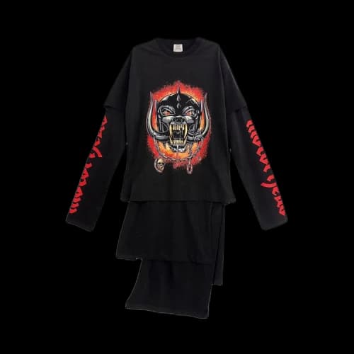 Vetements Motorhead Layered T-Shirt Dress 'Black'