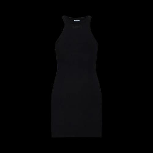 Vetements Racerback Ribbed Mini Dress 'Black'