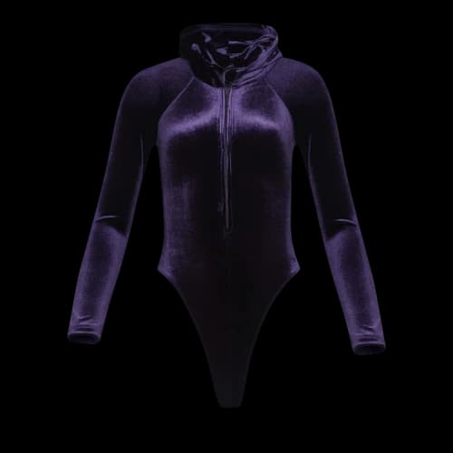 Vetements Velvet Body With A Hood 'Purple'