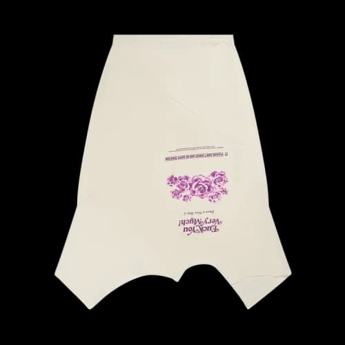 Vetements 'Fuck You Very Much' Upside-Down Midi Skirt 'White'