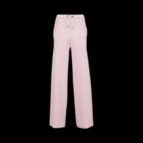 Balmain Drawstring Palazzo Trousers 'Pink'