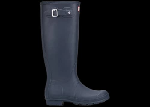 Hunter Original Tall Gloss Rain Boots Navy (Women's)