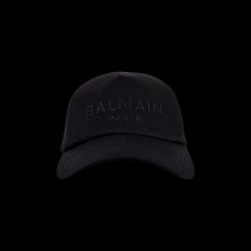 Balmain Cotton Cap 'Noir'
