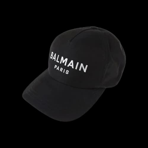 Balmain Cotton Twill Cap 'Marine'