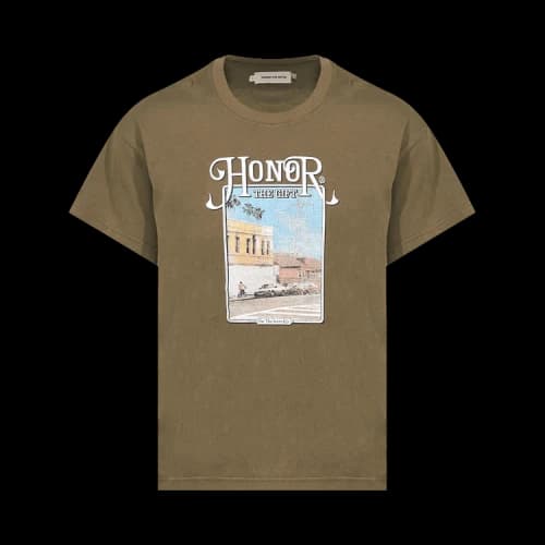 Honor The Gift Our Block Tee 'Olive'