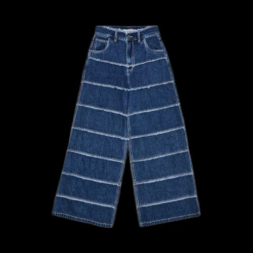 Honor The Gift Wide Leg Panel Denim Pant 'Indigo'