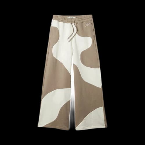 Honor The Gift Curved Patchwork Wide Leg Sweatpants 'Bone'