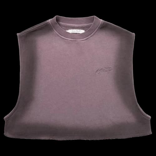 Honor The Gift Cropped Spray Muscle Top 'Black'