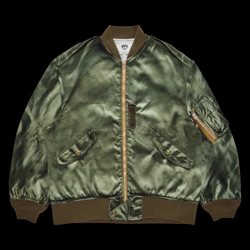 Junya Watanabe Marbled MA-1 Bomber Jacket 'Green'
