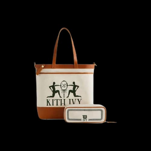 Kith Ivy For Wilson Leather Trimmed Tote 'Tan'