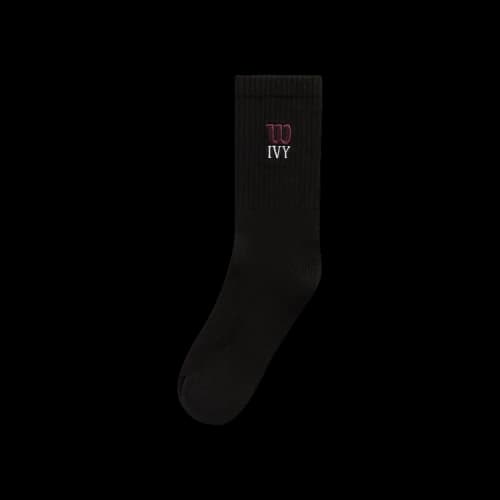 Kith Ivy For Wilson Logo Crew Socks 'Black'
