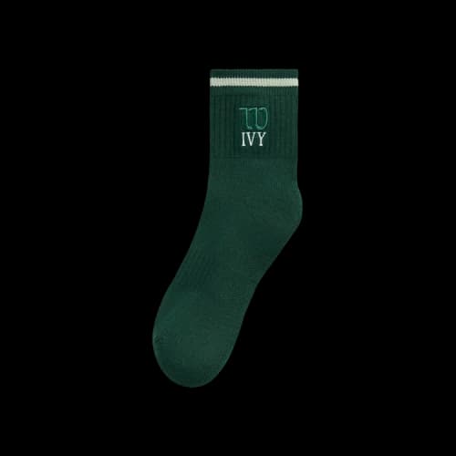 Kith Ivy For Wilson Quarter Top Socks 'Ivy Green'
