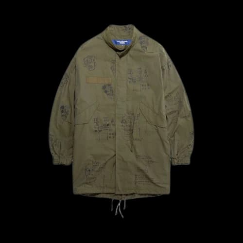 Junya Watanabe Jean Michel Basquiat M65 Fishtail Parka 'Military Green'