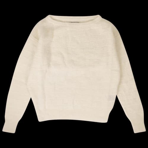 Amiri Wool Oversized Crew Neck Sweater 'White'