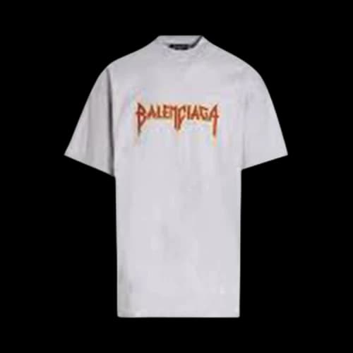Balenciaga Metal Vintage Oversized T-Shirt 'White'