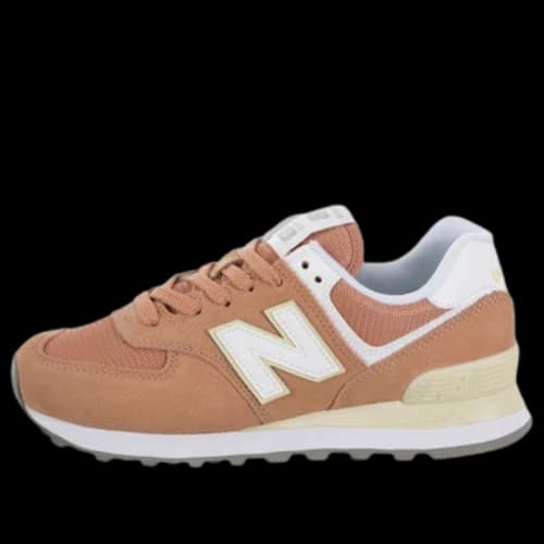 New Balance 574 Series Low-Top Grey/Orange (Women's)