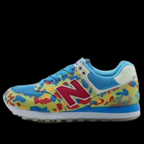 New Balance 574 Sneakers Blue/Yellow (Women's)