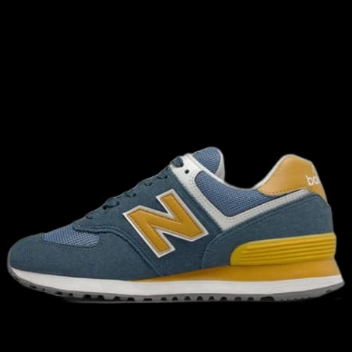 New Balance 574 Blue/Yellow (Women's)