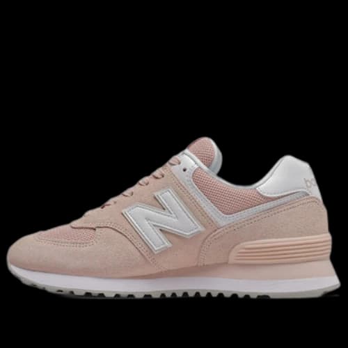 New Balance 574 Series Pink White B Wide (Women's)