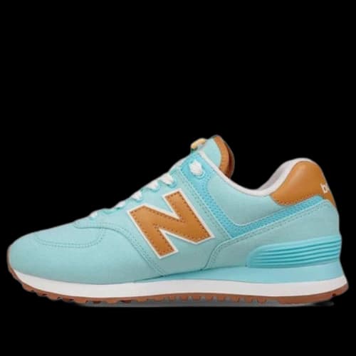 New Balance 574 Low-Top Blue/Yellow (Women's)