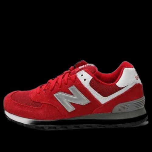 New Balance 574 Series Sneakers Red/Grey (Women's)