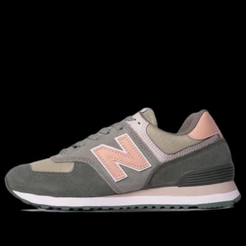 New Balance 574 'Gray Pink Dark Green' (Women's)
