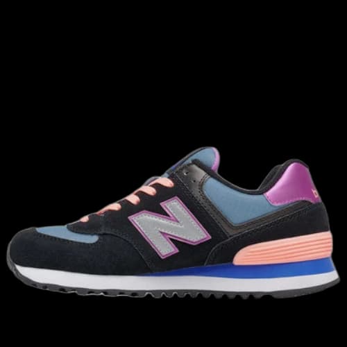 New Balance 574 Series Paradise Awaits Low-Top Black/Purple/Blue (Women's)