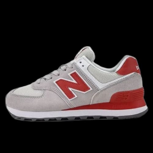 New Balance 574 Series Of Grey Red (Women's)