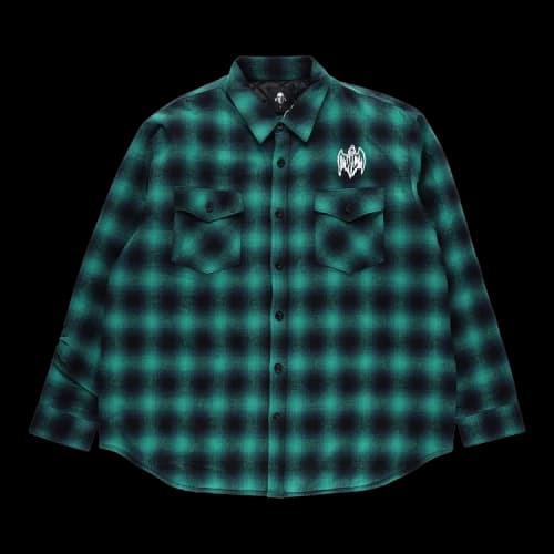 Warren Lotas Reaper with Sword Quilted Lined Flannel 'Green'