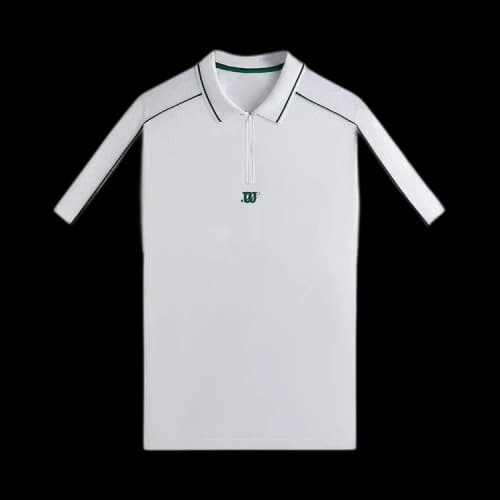 Kith x Wilson Doherty Zip Front Polo White