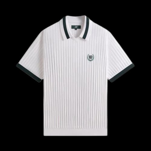 Kith x Wilson V-Neck Polo White