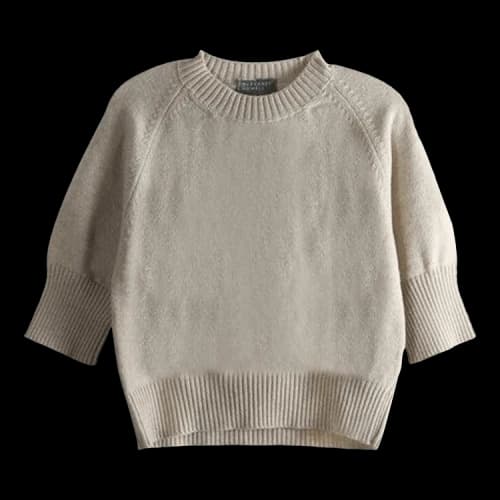 Margaret Howell Short Sleeve Chunky Crew Neck 'Natural'