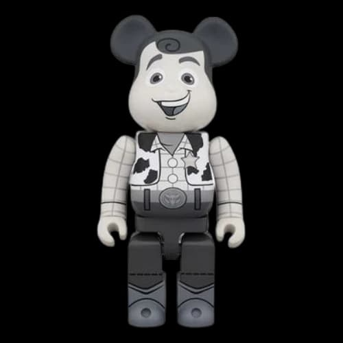 Bearbrick BE@RBRICK Woody B&W Ver 400% Black White