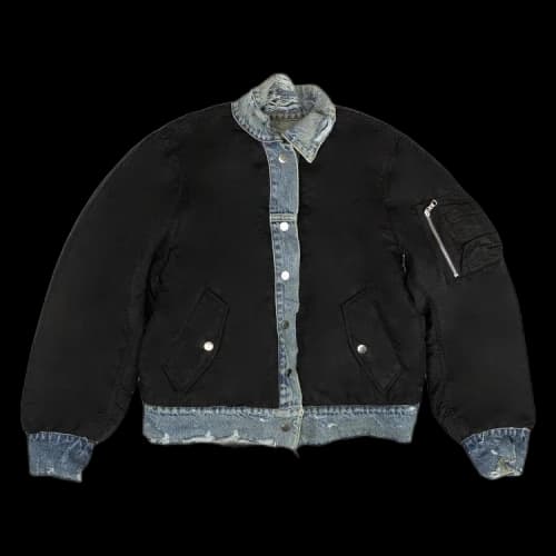 Amiri Denim Reverse Trucker Bomber Jacket 'Blue'