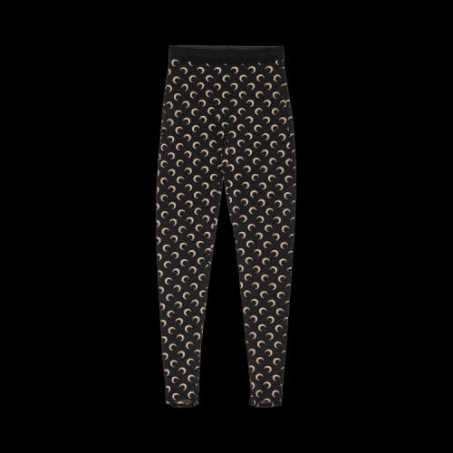 Marine Serre Regenerated All Over Moon Jersey Leggings 'Black'