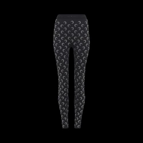 Marine Serre Recycled Moon Strass Jersey Stirrup Leggings 'Black'
