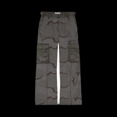 Marine Serre Regenerated Camo Cargo Pants 'Dark Grey'