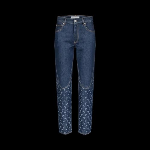 Marine Serre Midnight Blue Denim Jeans 'Midnight Blue'