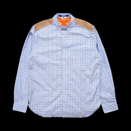 Junya Watanabe MAN Check Shirt With Padded Back 'Blue'