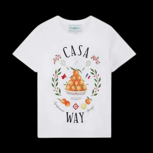 Casablanca Le Jeu Printed Baby T-Shirt 'White'