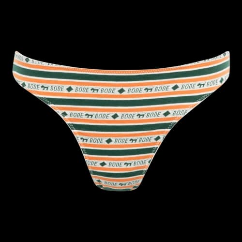 Bode Scottie Jacquard Brief 'Green'