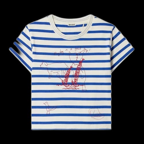 Bode Sails Margate Tee 'White/Blue'