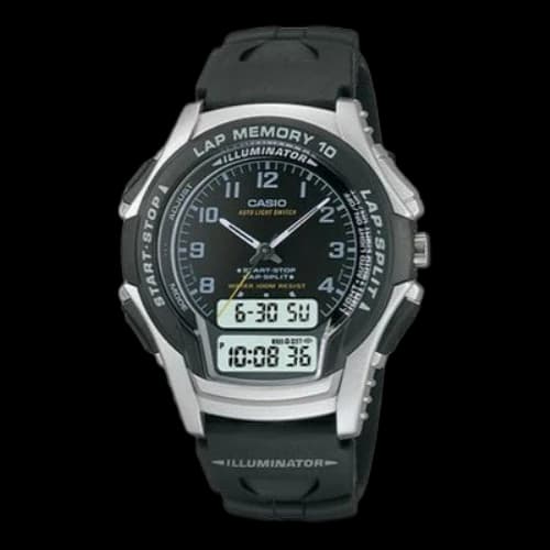CASIO STANDARD Series Classic Multifunction Watch Mens Silver Analog/Digital Combo