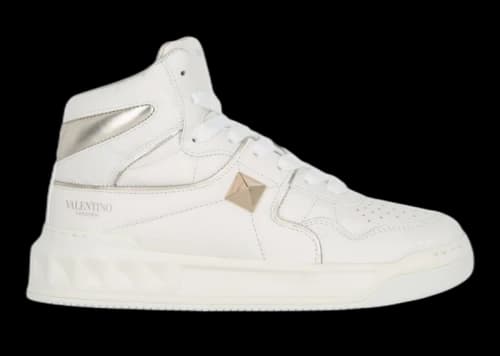 Valentino One Stud High-Top White Platinum (Women's)