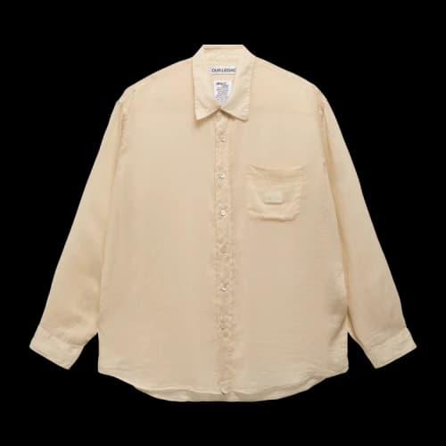 Stussy x Our Legacy Work Shop Shirt 'Sand Cotton Silk'